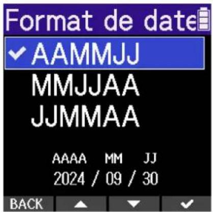 ZOOM H2 Essential - Réglage du format de date - 4