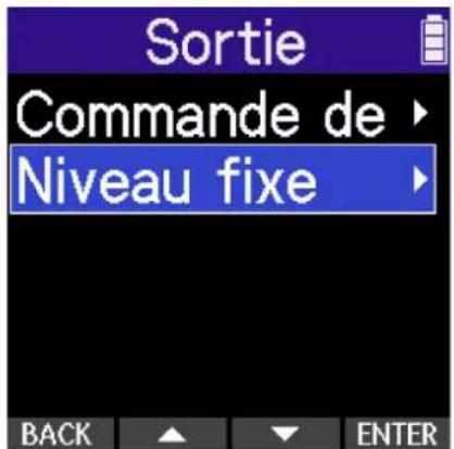 ZOOM H2 Essential - Réglage du niveau de sortie en cas de réglage fixe du volume - 2