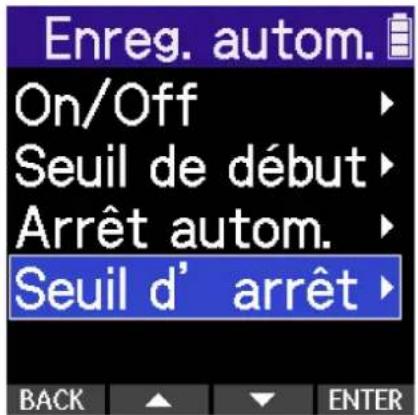 ZOOM H2 Essential - Arrêt automatique de l'enregistrement (Arrêt autom.) - 5