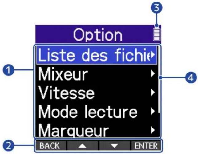 ZOOM H2 Essential - Écran Options de lecture - 1