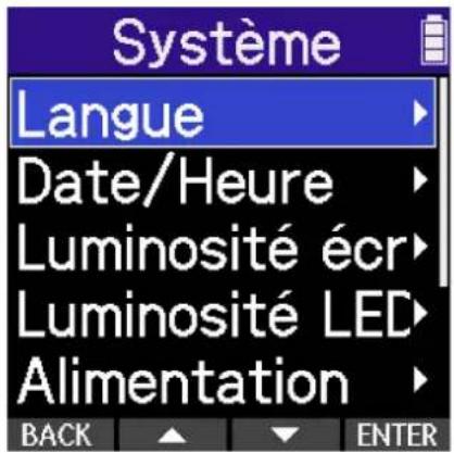 ZOOM H2 Essential - Réglage de la langue d'affichage - 2