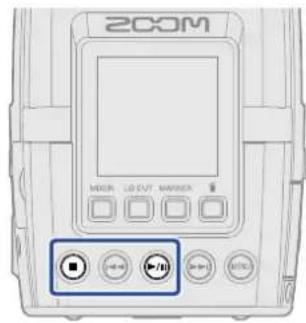 ZOOM H2 Essential - Lancement et arrêt de la lecture - 1