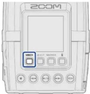 ZOOM H2 Essential - Réglage du mixage d'écoute de contrôle des entrées micro - 1
