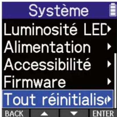 ZOOM H2 Essential - Restauration de l'état par défaut en sortie d'usine - 2
