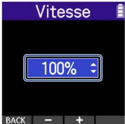 ZOOM H2 Essential - Changement de la vitesse de lecture (Vitesse) - 2