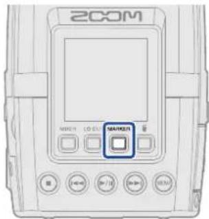 ZOOM H2 Essential - Ajout de marqueurs pendant l'enregistrement - 1