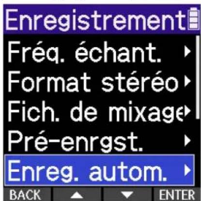 ZOOM H2 Essential - Arrêt automatique de l'enregistrement (Arrêt autom.) - 2