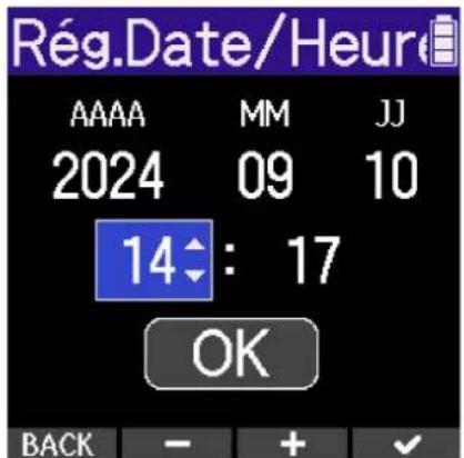 ZOOM H2 Essential - Réglage de la date et de l'heure - 5