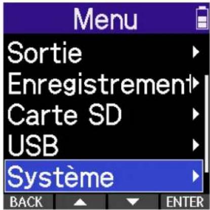 ZOOM H2 Essential - Réglage d'économie d'énergie de l'écran - 1