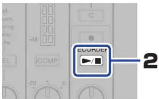 ZOOM LiveTrak L6 - Lancement et arrêt de la lecture - 2