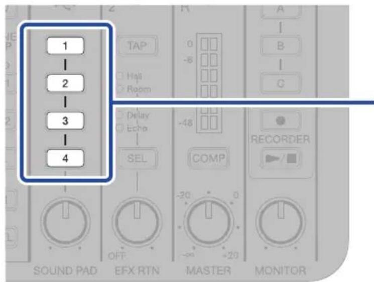 ZOOM LiveTrak L6 - Enregistrement de sons dans les pads de son - 2