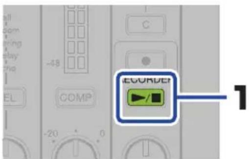 ZOOM LiveTrak L6 - Lancement et arrêt de la lecture - 1