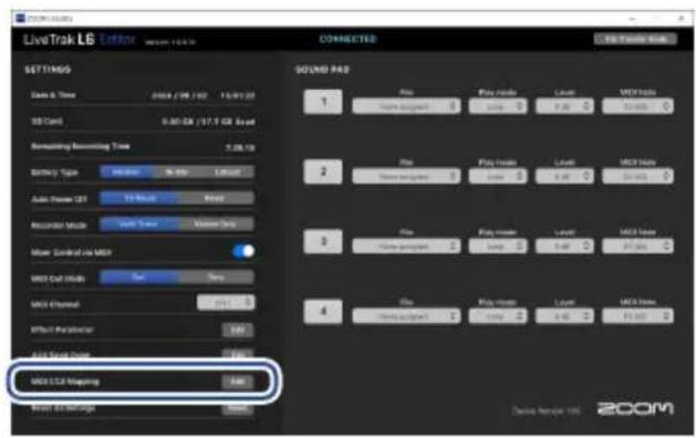 ZOOM LiveTrak L6 - Contrôle du L6 par MIDI - 1