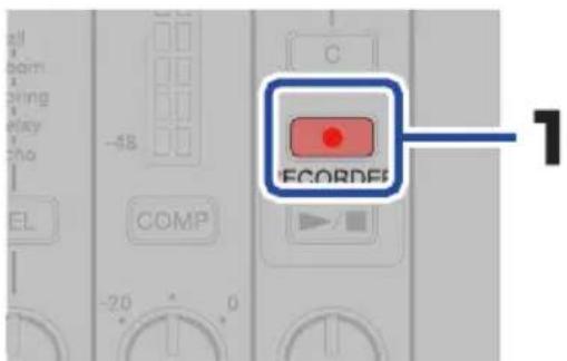 ZOOM LiveTrak L6 - Lancement et arrêt de l'enregistrement - 1