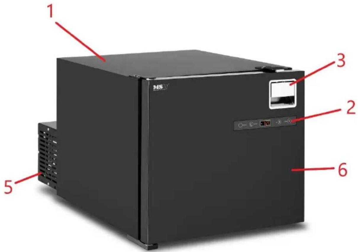 MSW CRF30-46W - Beschreibung des Gerätes - 1