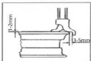 MSW TC-1100HA - Festhalten der Felge von innen - 3