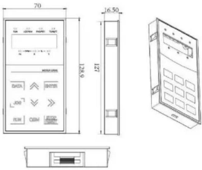 MSW FI-3700 - External dimension of display panel - 1