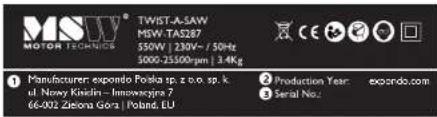 MSW TAS287 - NAMEPLATE TRANSLATIONS - 1