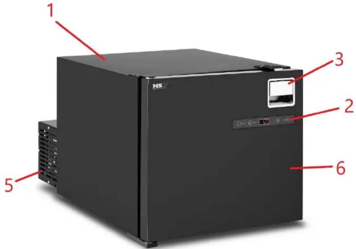 MSW CRF16-35W - Description de l'appareil - 1