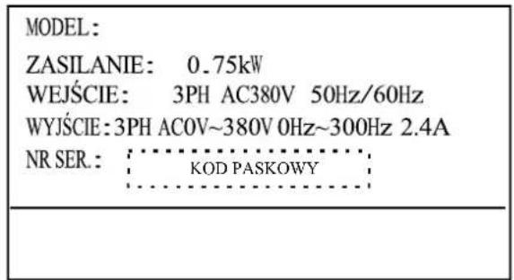 MSW FI-15000 - Tabliczka znamionowa - 1