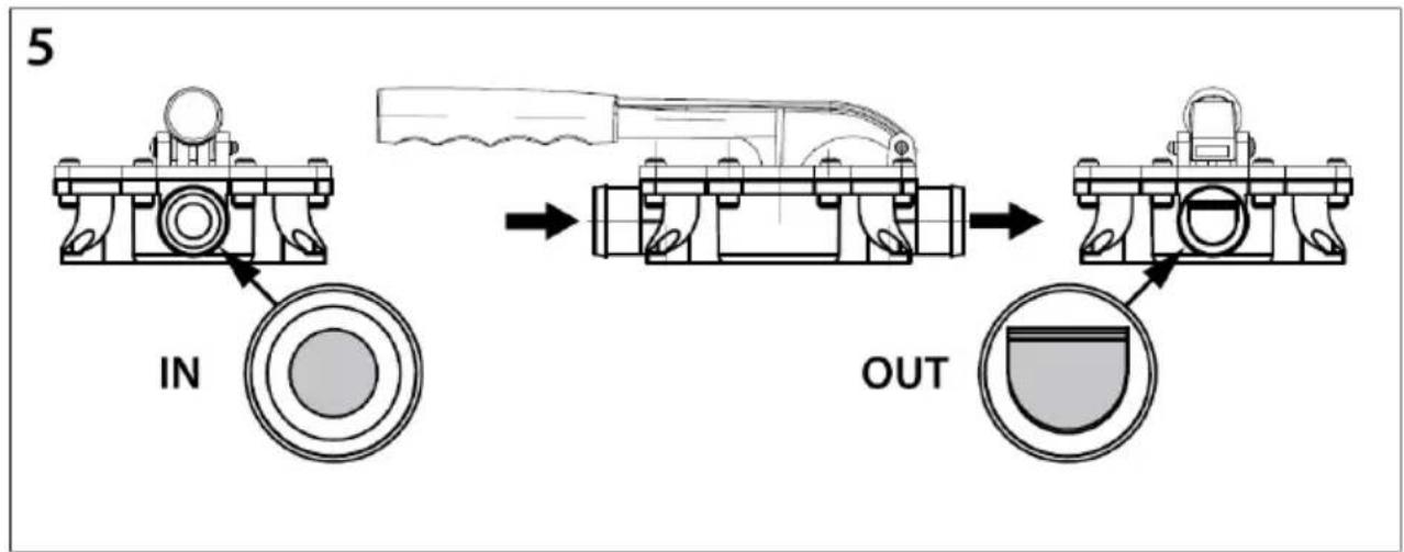 MSW M-MBP-20LPM-2 - ATTENTION ! Installer le clapet antiretour (fig. 4 – A) à la sortie de la pe de cale électrique si cette pompe (fig. 4 – B) est raccordée au même u de sortie. - 5