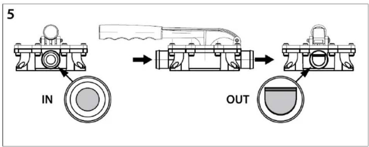 MSW M-MBP-20LPM-2 - ¡ATENCIÓN! La válvula antirretorno (Fig. 4 - A) debe instalarse en la a de la bomba de achique eléctrica si esta bomba (Fig. 4 - B) está ctada a la misma manguera de salida. - 5