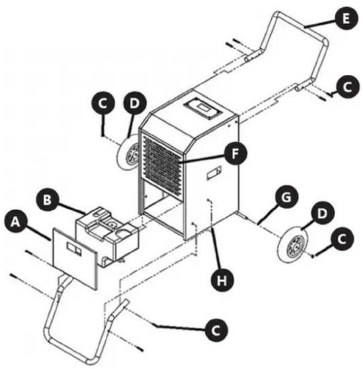 MSW DEH2000C - Assemblage de l'appareil - 1