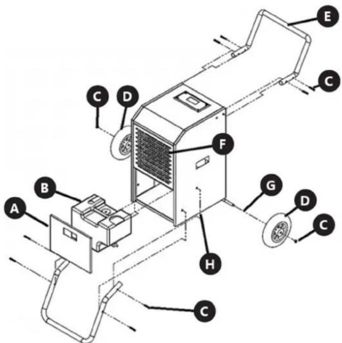 MSW DEH2000C - Montagem do aparelho - 1
