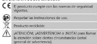 MSW AOP40S - EXPLICACIÓN DE LOS SÍMBOLOS - 1