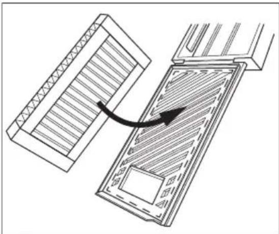 ELECTROLUX ORC7P321CW - Installing and replacing the CleanAir+ filter - 2