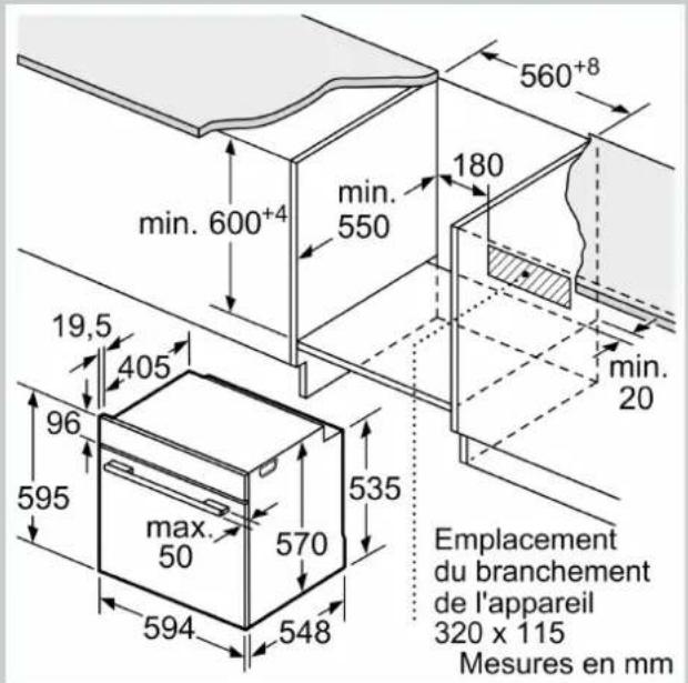 NEFF E2ACH7AG3 - Dimensions: - 1