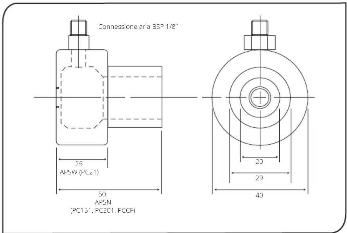 PCE Instruments IR 50 - COLLARE DI PULIZIA AD ARIA - 1