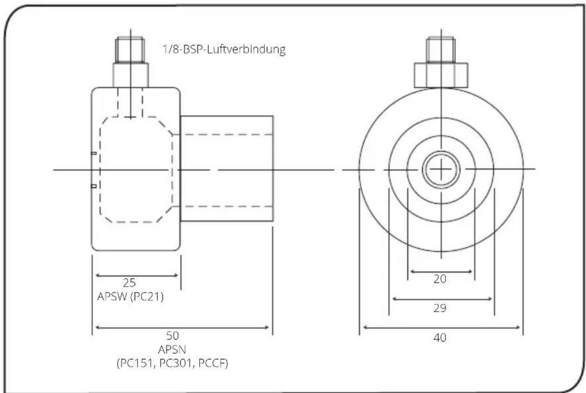 PCE Instruments IR 50 - LUFTSPÜLMANSCHETTE - 1