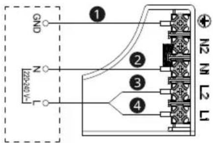 GND 202-30V-1- ① ② ③ ④ N2 M L2 L