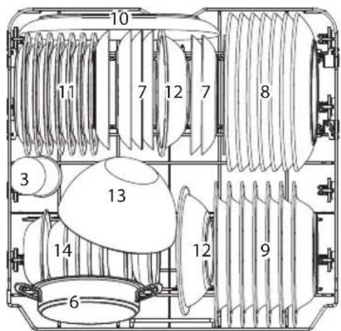 Koenic KDW 6041 B BU - Carga de la cesta superior - 1
