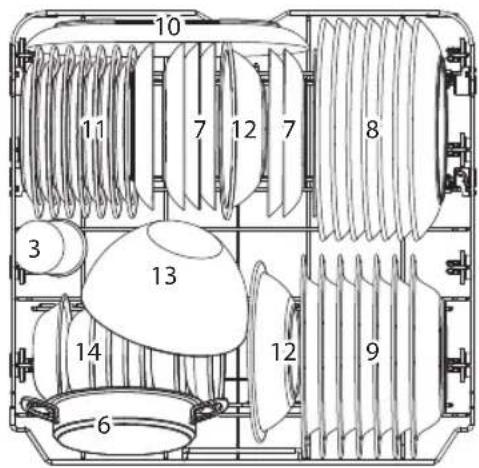 Koenic KDW 6041 B BU - Ajuster le panier du haut - 1