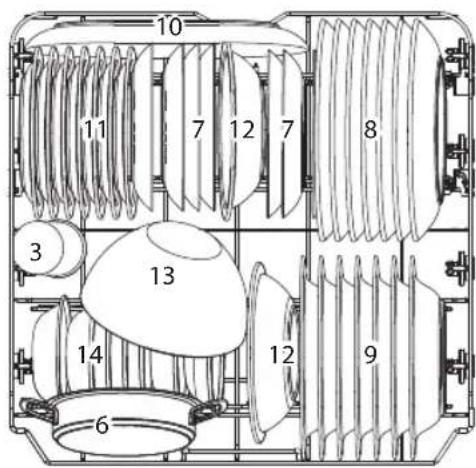 Koenic KDW 6041-1 C BU - Ajuster le panier du haut - 1