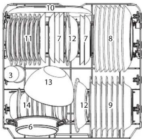 Koenic KDW 6041-1 C BU - Carga de la cesta superior - 1