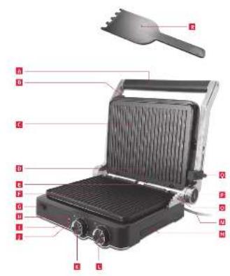 Koenic KCG 2020 M - Contact grill - 2