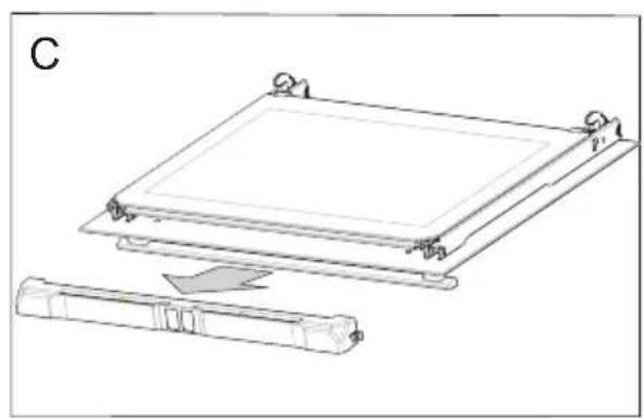 Koenic KBC 2511 A1 - Démontage de la vitre interieure - 2
