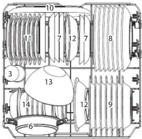 Koenic KDW 6011 D FS - Regolazione del cestello superiore - 1