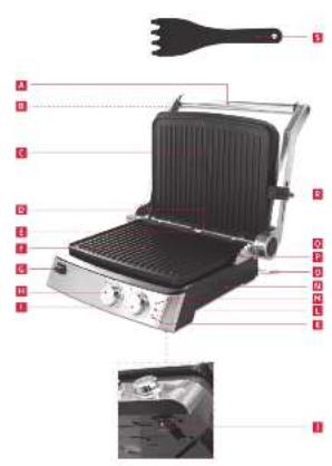 Koenic KCG 205 - Contact grill - 3