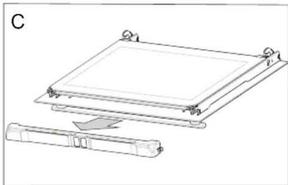 Koenic KBO 611 B A1 - Démontage de la vitre interieure - 2