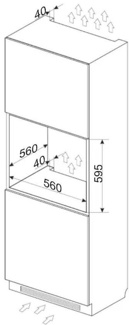 Koenic KBO 43211 B - Einbau des Backofens: - 2
