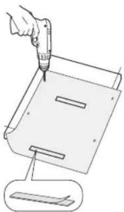 Koenic KDW 6031 B BI - Instalación del panel de mueble - 4