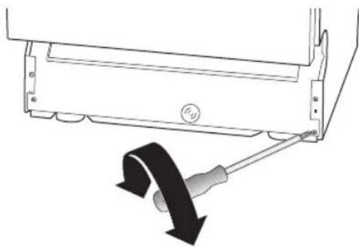 Koenic KDW 6031 B BI - Réglage du mouvement de la porte - 1