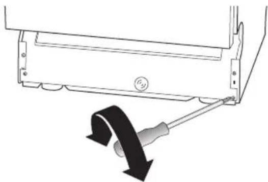 Koenic KDW 6031 B BI - De beweging van de deur aanpassen - 1