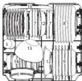 Koenic KDW 6021-1 E BI - Aanpassen van de bovenste korf - 1