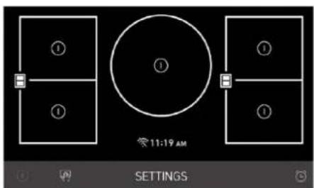 SIGNATURE SKSIT3601GE - Selecting the Cooking Zone - 1