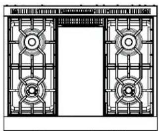 Monogram ZGP304NTSS - FEATURES OF THE RANGE AND COOKTOP - 1